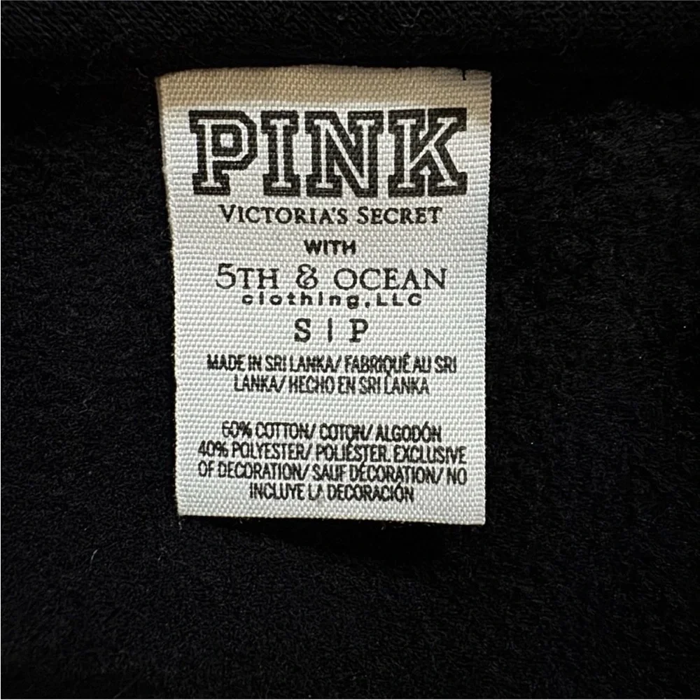 MSU SPARTANS Victoria's Secret MICHIGAN STATE UNIVERSITY Black Hoodie Jacket S - Picture 4 of 6